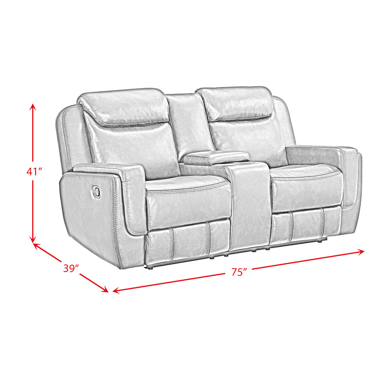 Panther 2PC Living Room Set in Neono Brown-Sofa & Loveseat