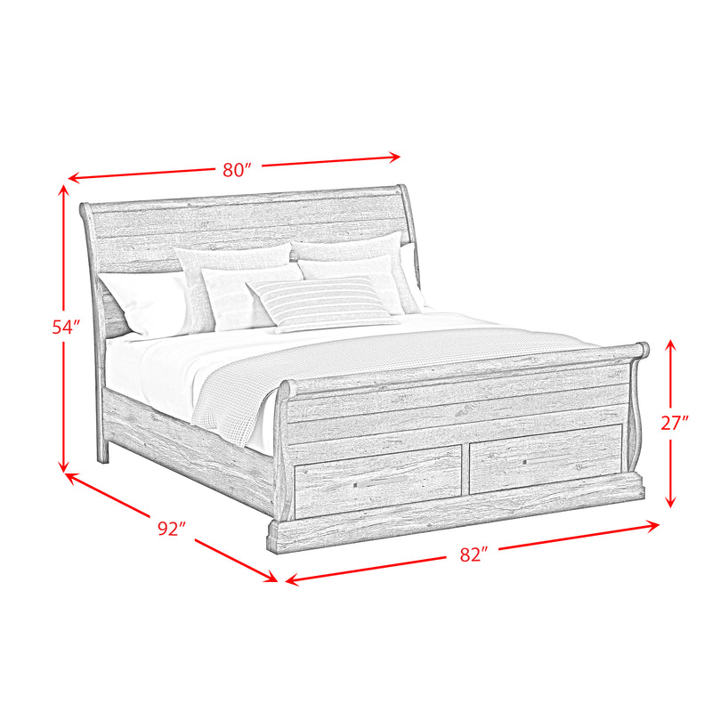 Park Ridge Sleigh Storage Bedroom Set