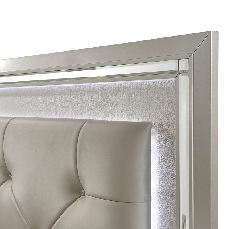 Platinum Platform Storage Bedroom Set