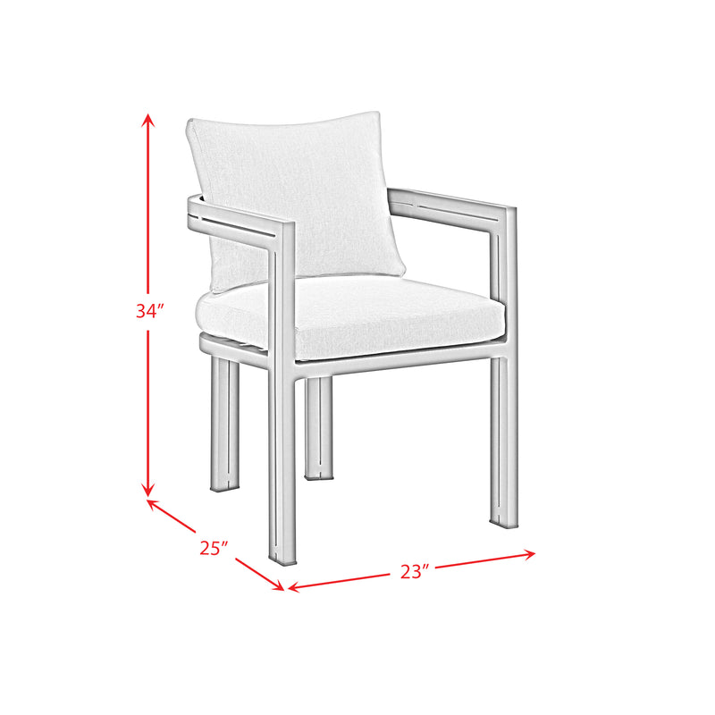 Playa Standard Height Dining Set in Dark Grey-Table and Four Chairs