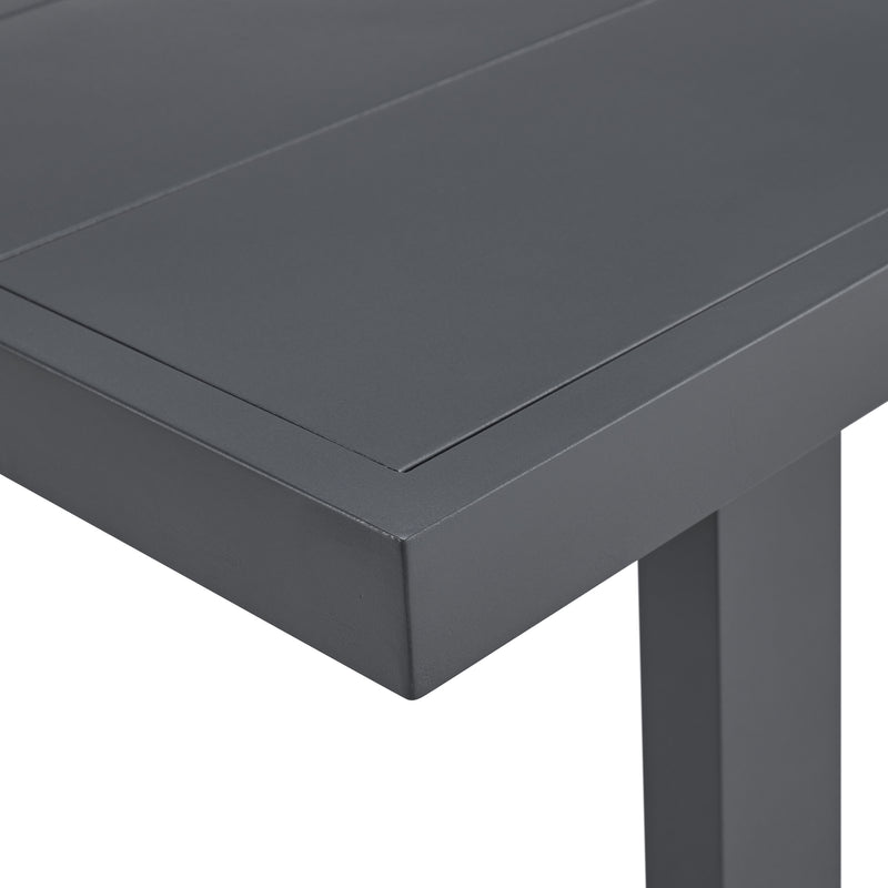 Playa Standard Height Dining Set in Dark Grey-Table and Four Chairs