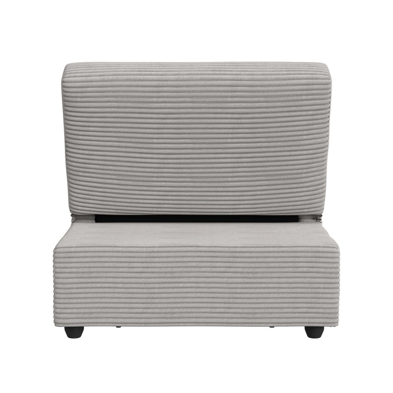 Pluto Chair with kidney pillow, Klik Klak and Pop up in Coronado Grey