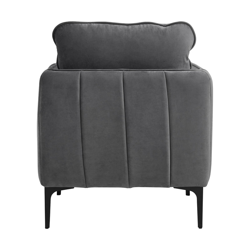 Rae Chair in Lavish 152 Grey Velvet