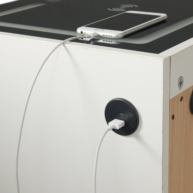 Rio Nightstand with Electronic Features