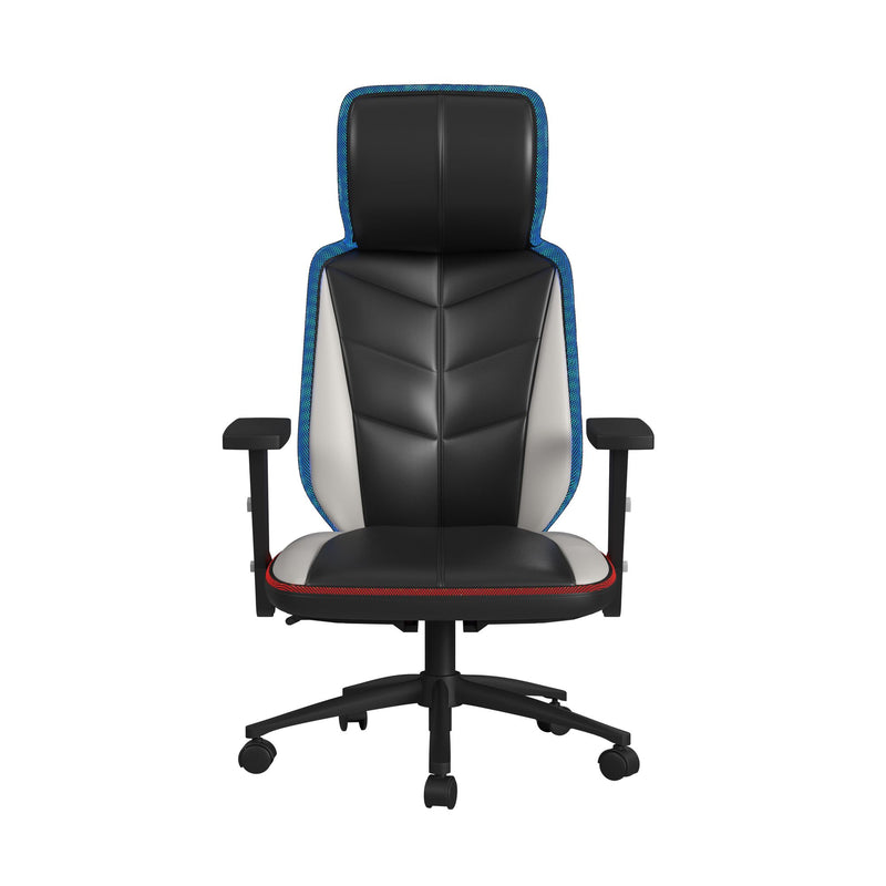 Rollins Gaming Chair with LED and Speaker in Black and Khaki - 3A Packing