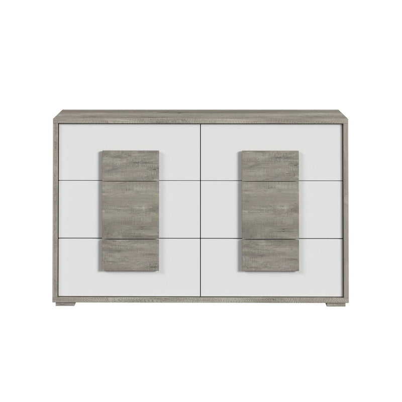 San Matteo 6-Drawer Dresser in Dual Tone