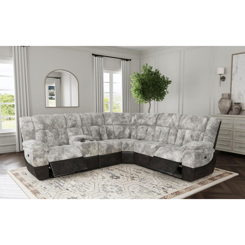 Santorini RHF Power Motion Recliner in Dillon/Shire Grey