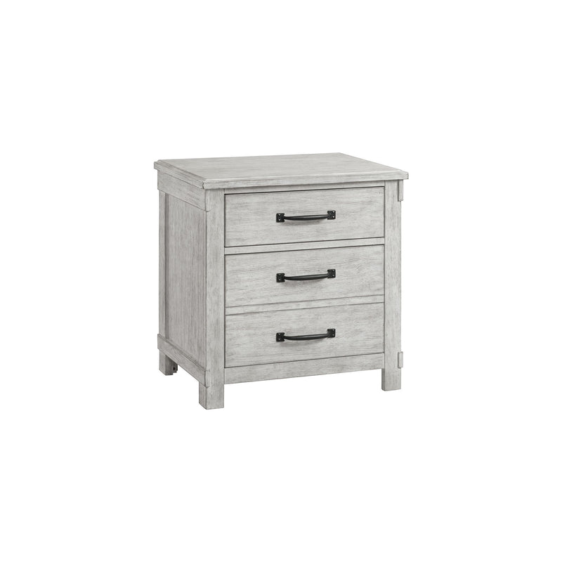 Scott Nightstand W/USB White Finish