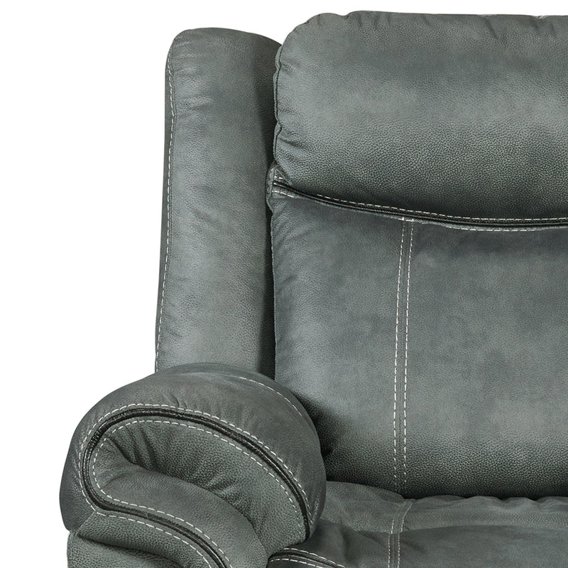 Sorrento Motion Loveseat with Console in FB367 Charcoal