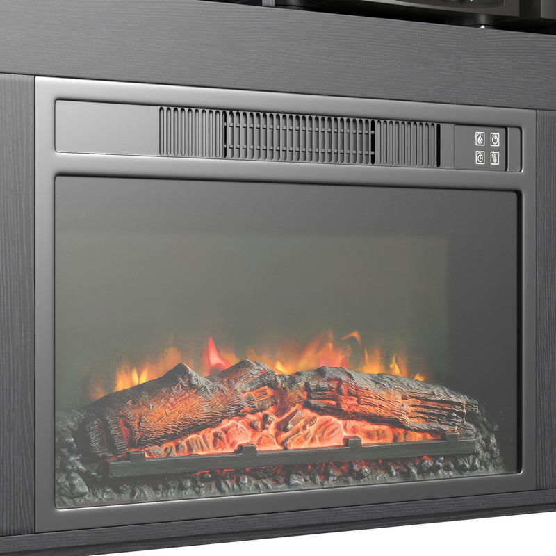 St. Cloud Fireplace with Sound System in Black