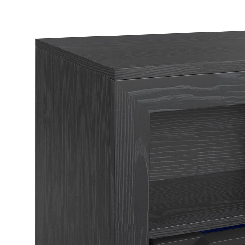 St. Cloud Fireplace with Sound System in Black