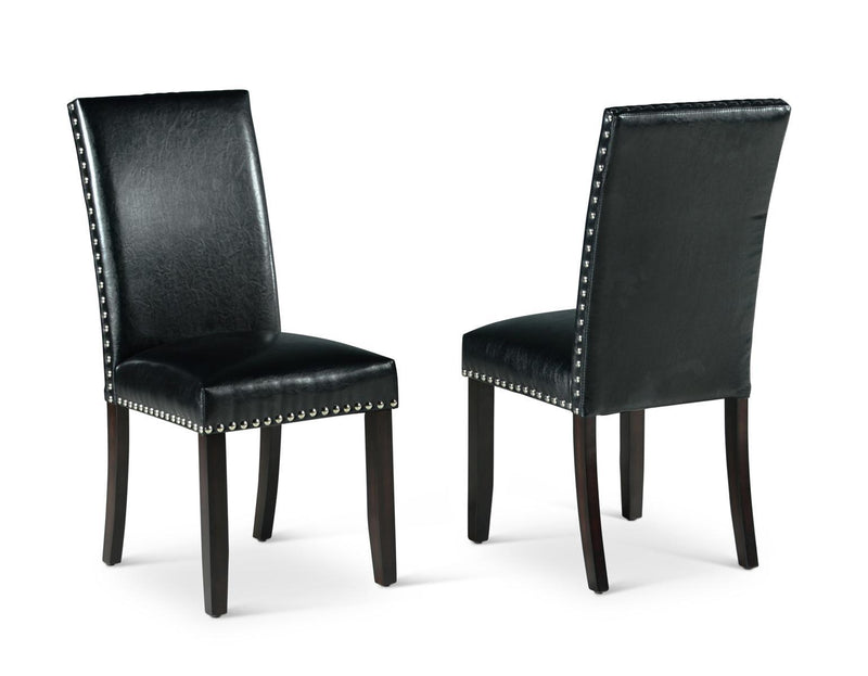 Steve Silver Westby Black Side Chair in Ebony Wood (Set of 2)