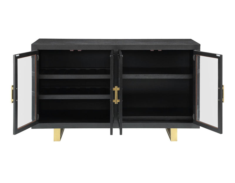 Steve Silver Yves Server in Rubbed Charcoal