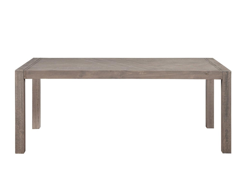 Steve Silver Auckland Reclaimed Wood Dining Table in Weathered Grey