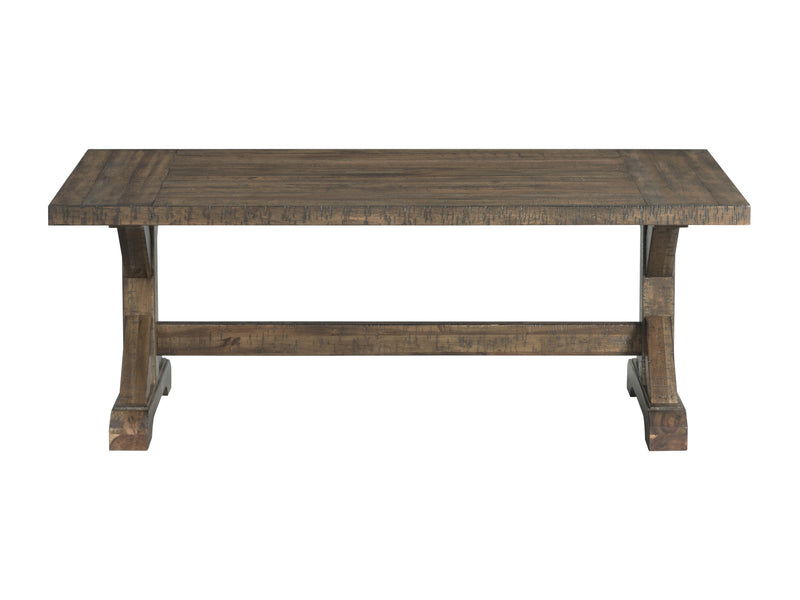 Finn 3PC Accent Trestle Table Set-Coffee Table & Two End Tables