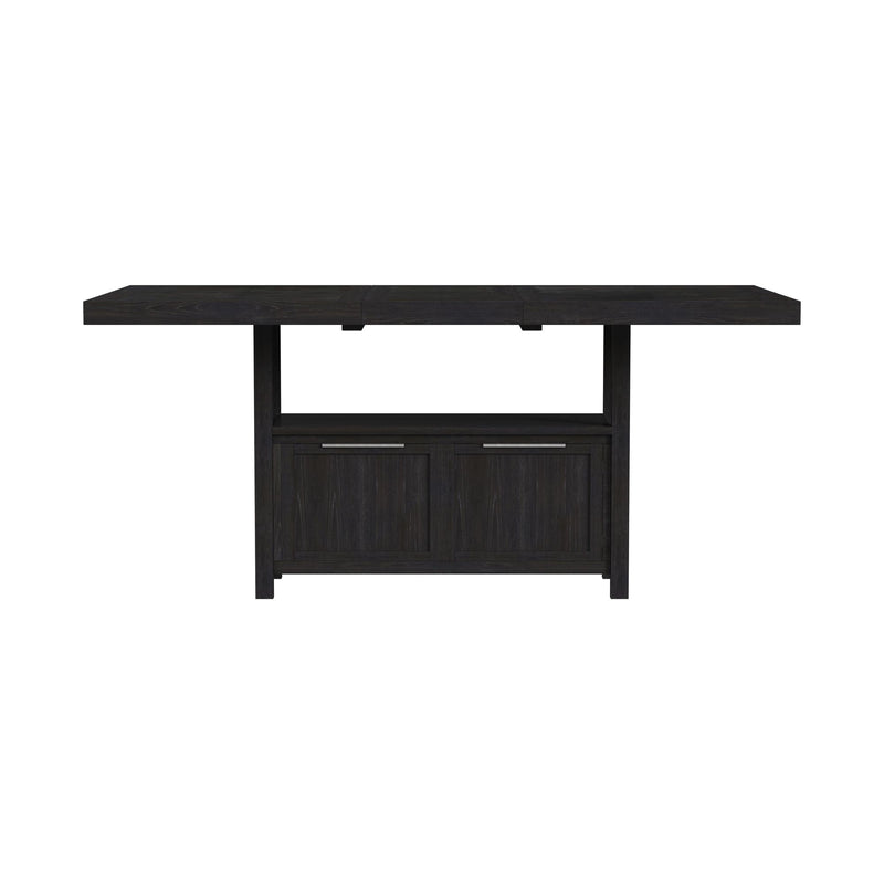 Transcend Counter Table with 20" Leaf in Charcoal