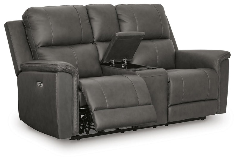 Beryton Power Reclining Loveseat with Console