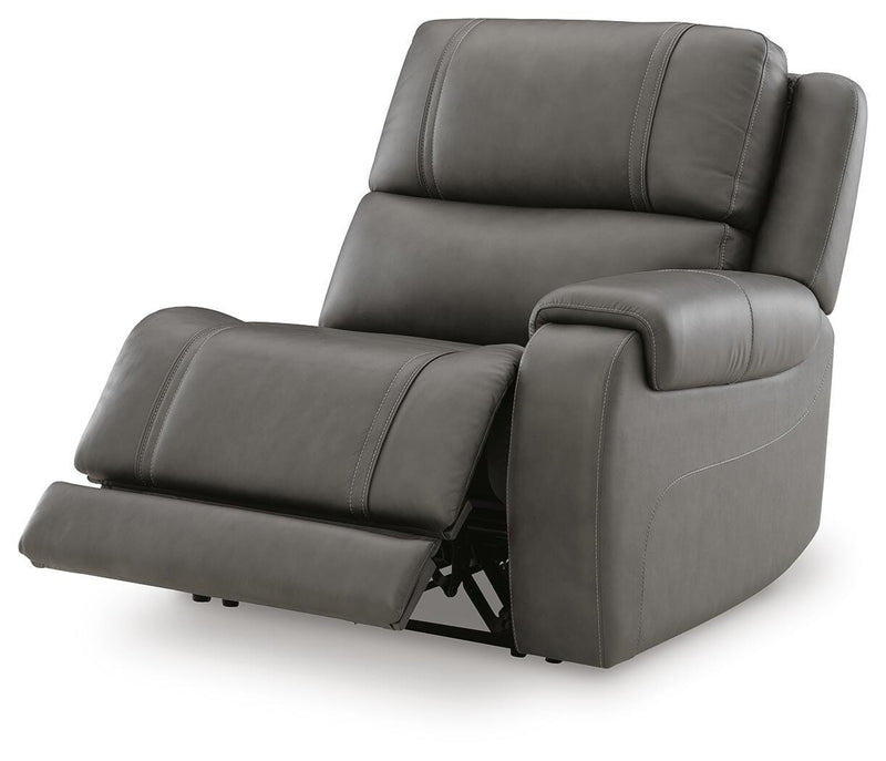 5Z-Harrenhurst Power Reclining Sectional Loveseat with Console