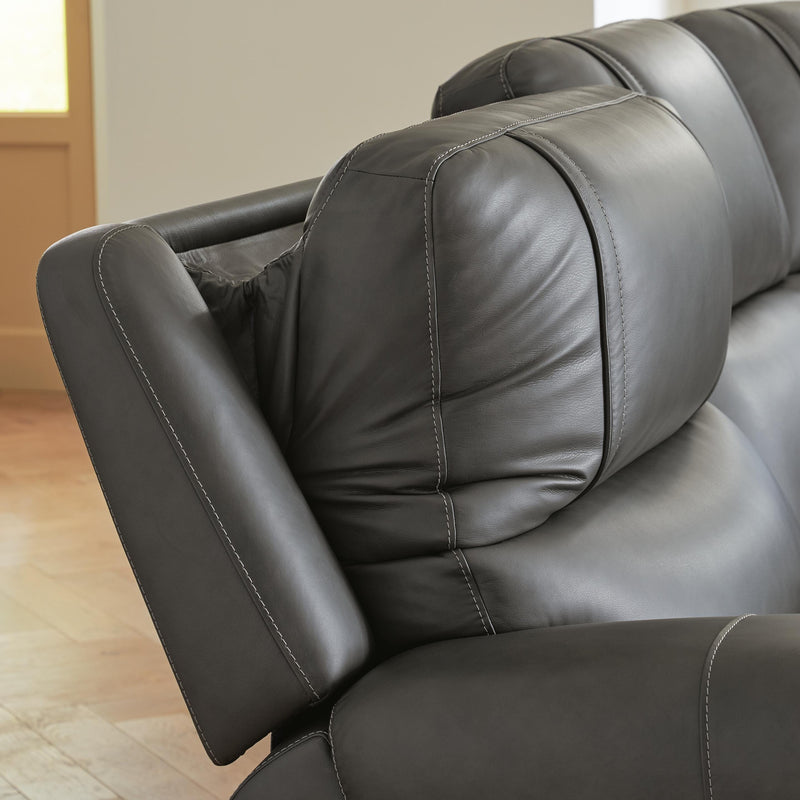 5Z-Harrenhurst Power Sectional Reclining Sofa