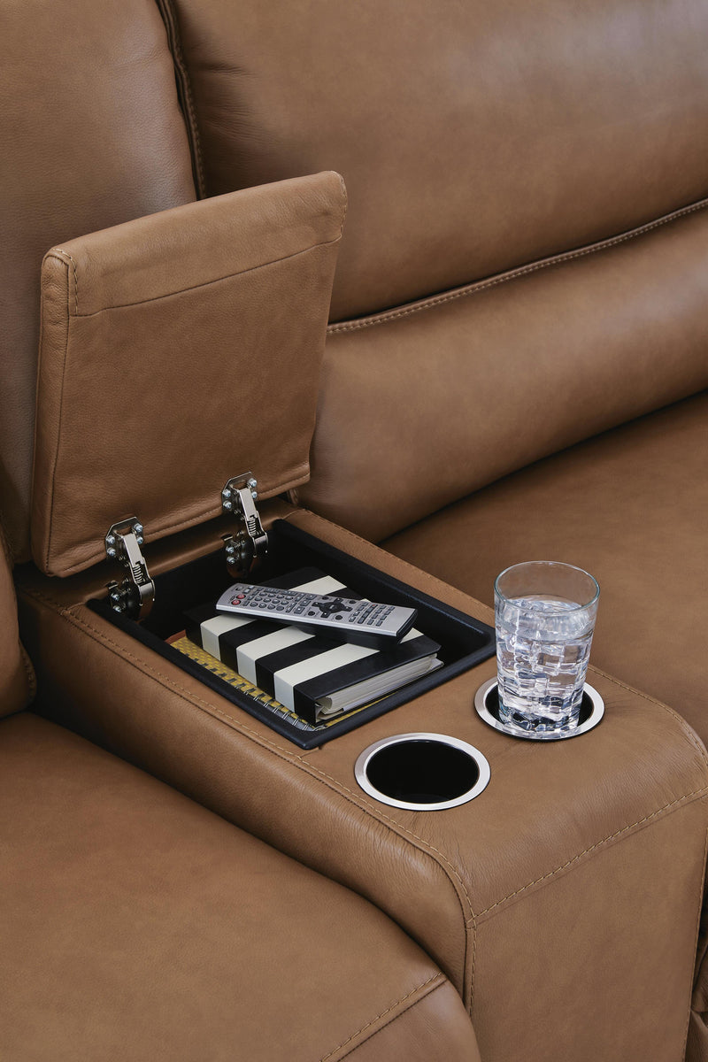 Silverbrooke Reclining Sectional with Chaise and Storage Console
