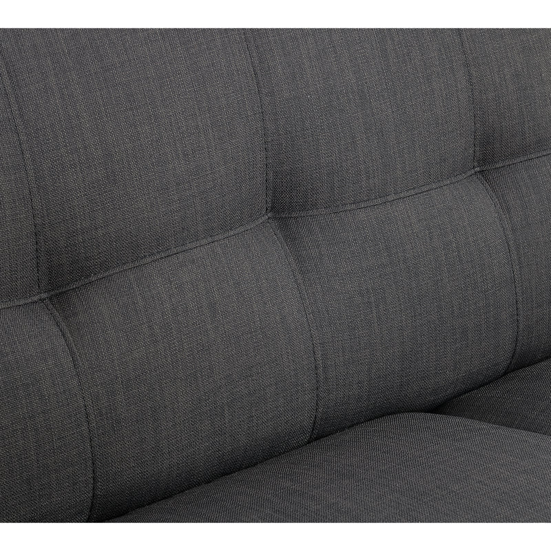 Hadley 4480 KD Love Seat Heirloom Charcoal w/No Pillows