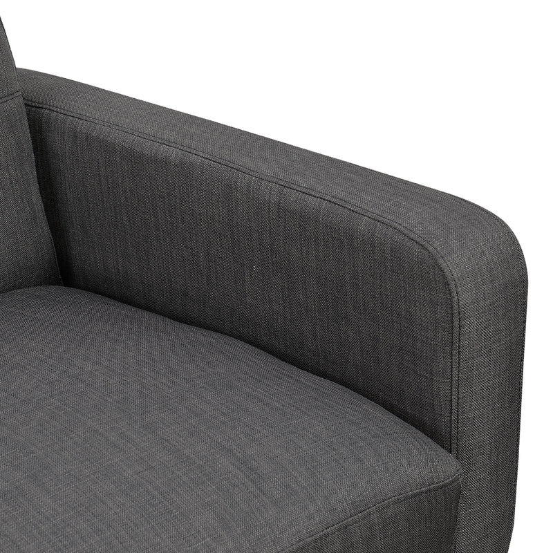 Hadley Sofa & Loveseat Set in Charcoal