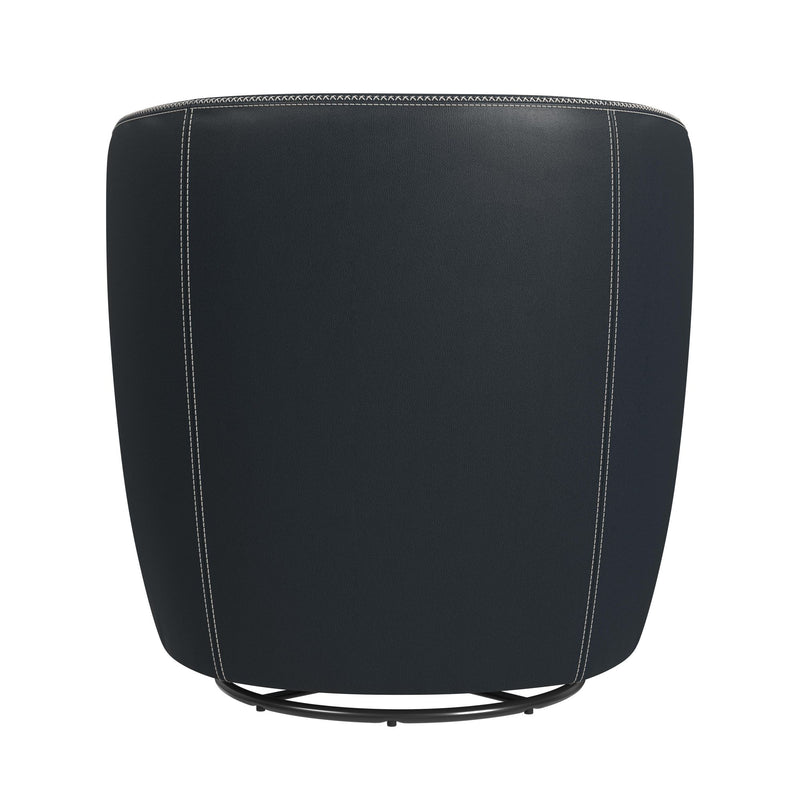 Vito Swivel Chair in Pebble Navy