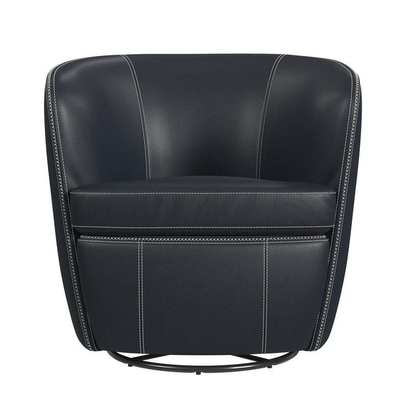 Vito Swivel Chair in Pebble Navy