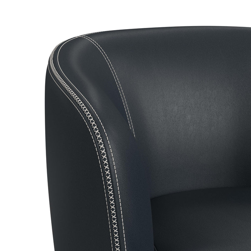Vito Swivel Chair in Pebble Navy