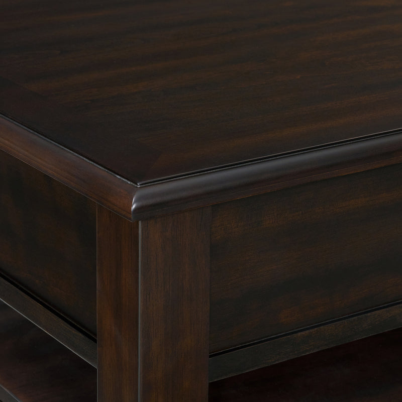 Wagner 2PC Occasional Table Set in Cherry-Square Lift-Top Coffee Table & End Table