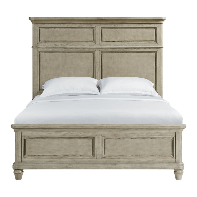 Whit-Ash Panel Bed