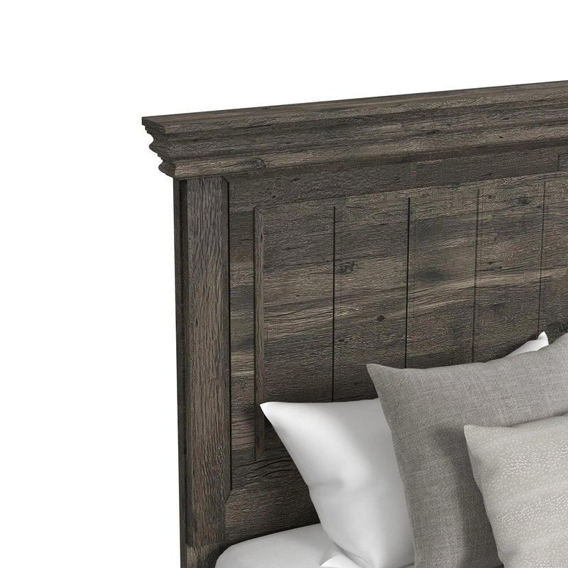 Park Ridge Panel Bed in Charcoal