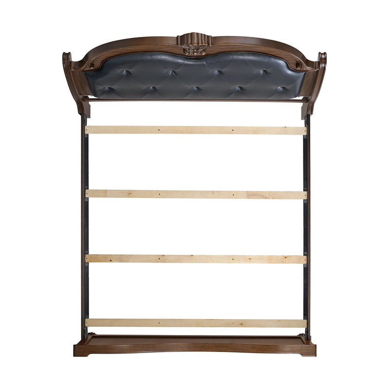 Cadenza UPH Bed with Black PU in Brown