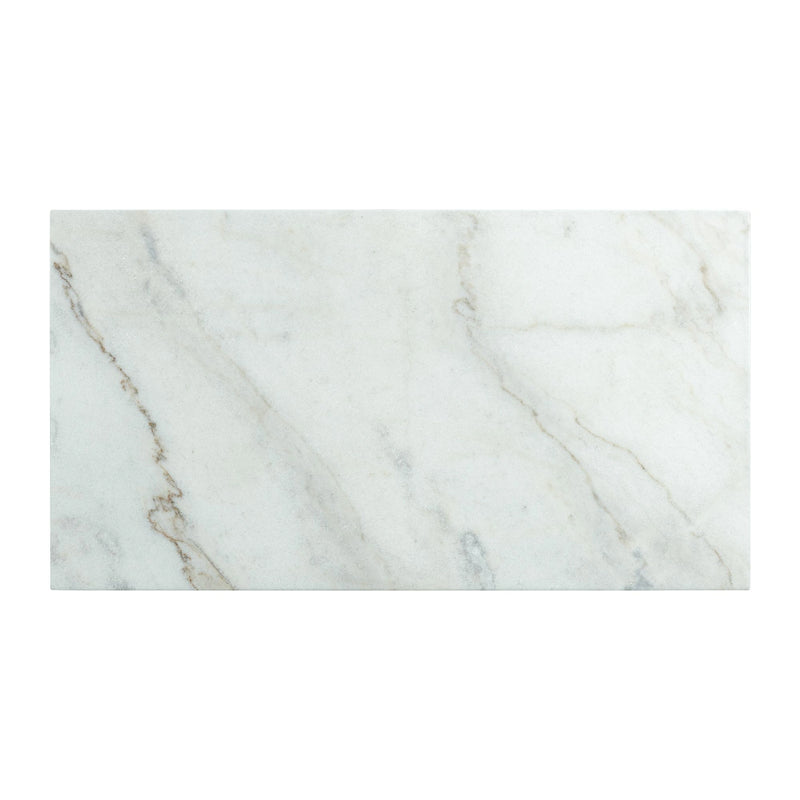 Morris Coffee Table in Espresso W/White Marble Top (3A Packing)