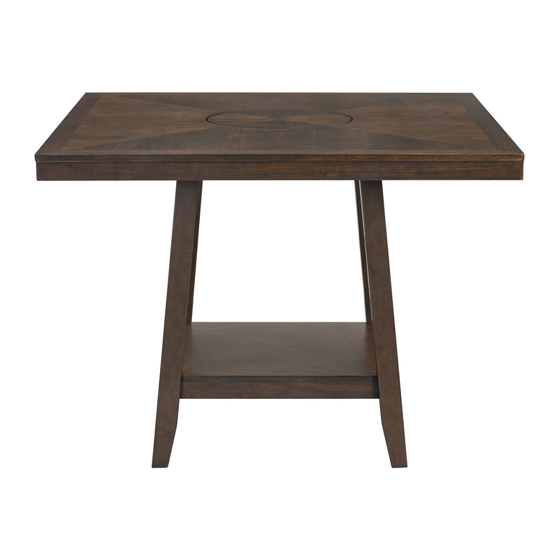 Seneca Square Counter Table with Lazy Susan