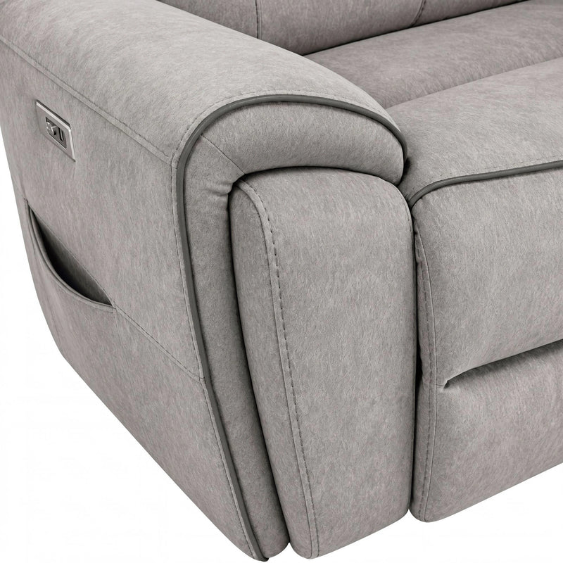 Jackpot P1 Living Room Set in Explore Light Grey