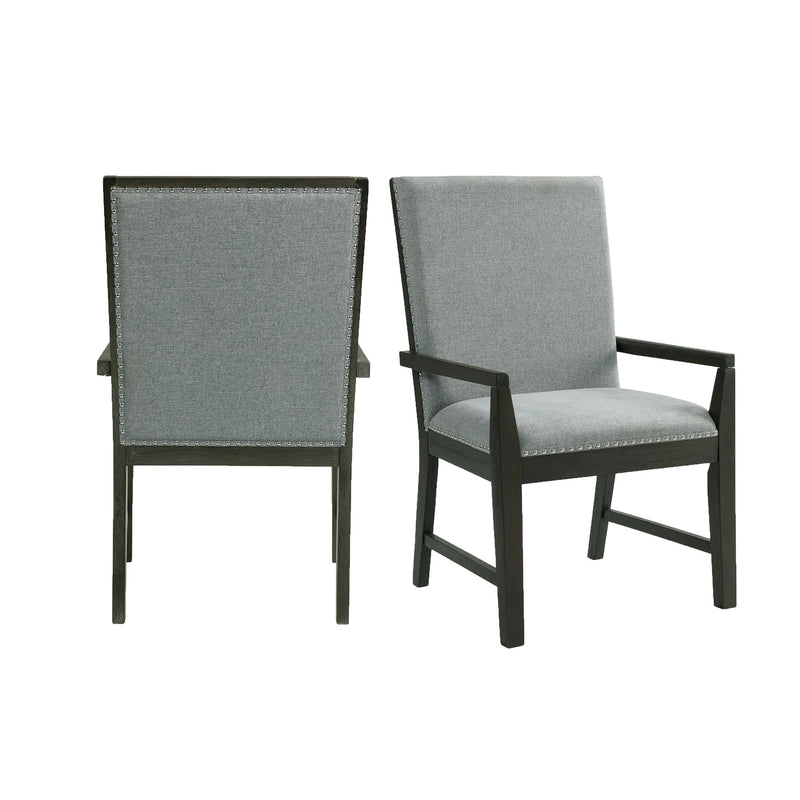 Donovan Upholstery Arm Chair Dark (2 Per Pack)