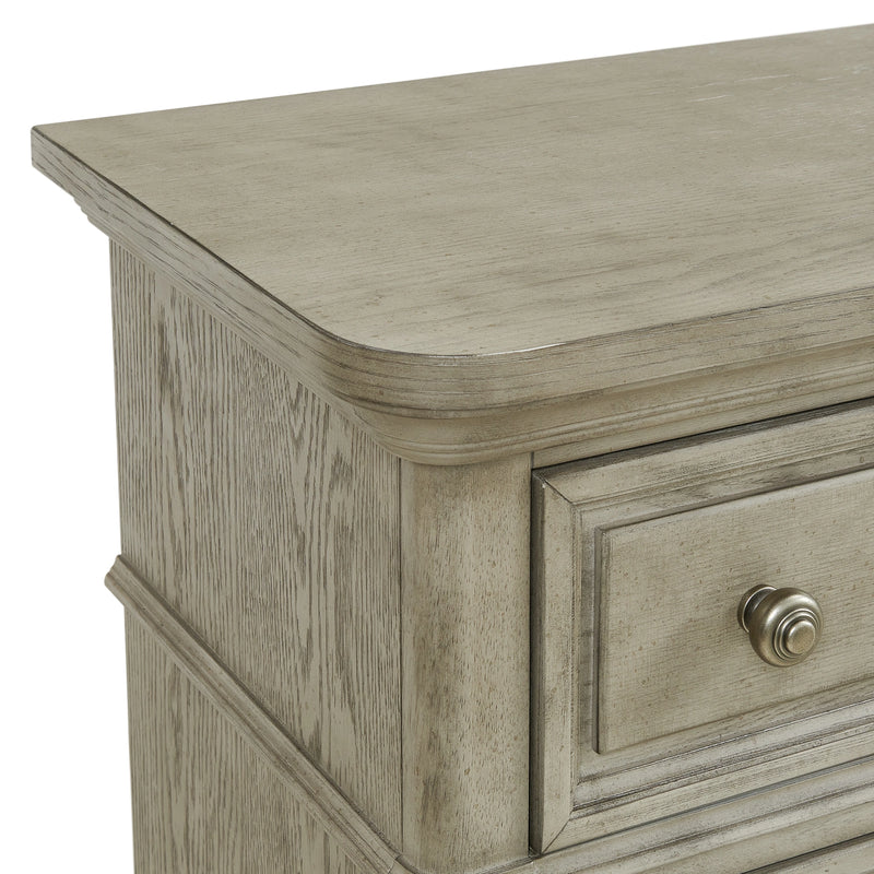 Whit-Ash Panel Bedroom Set in Light Grey