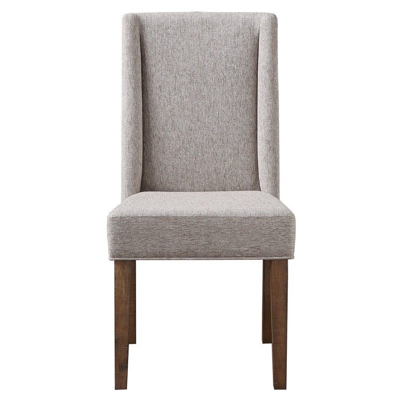 Steve Silver Riverdale Upholstered Chair in Driftwood (Set of 2)