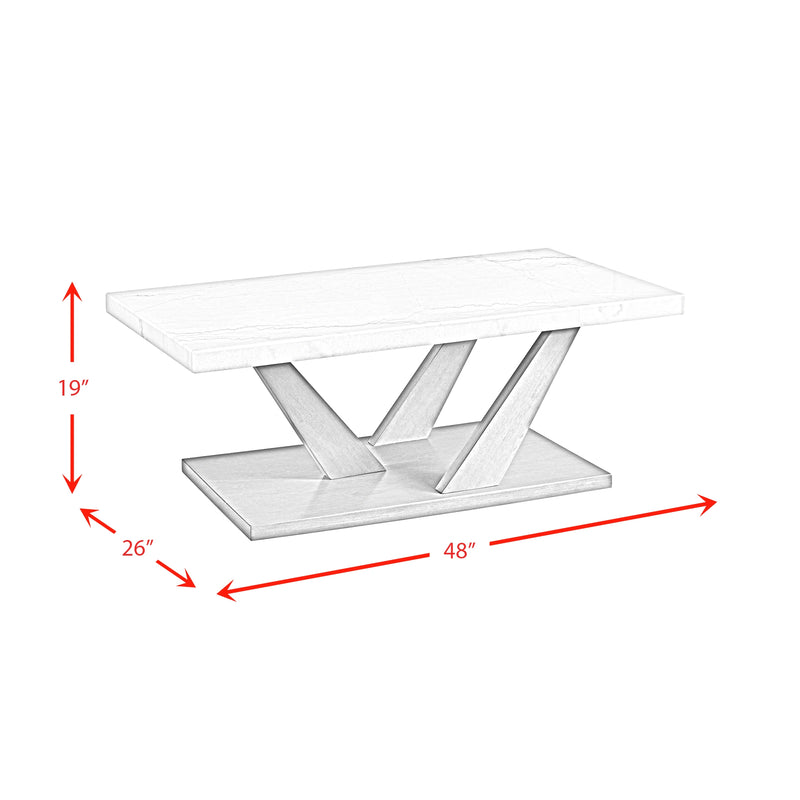 Greta Rectangular Coffee Table in grey