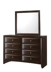 Crown Mark Emily Mirror in Dark Cherry image