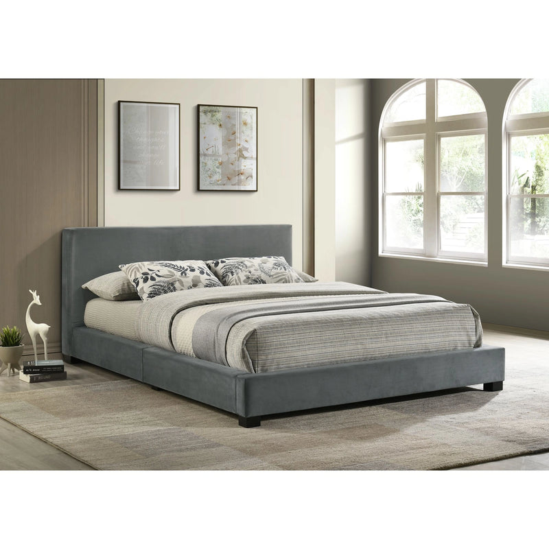 Brookhaven UPH Bed in Grey Velvet