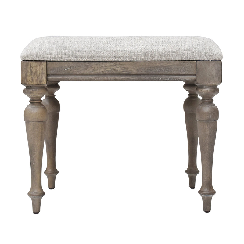 Steve Silver Highland Park Vanity Bench in Waxed Driftwood