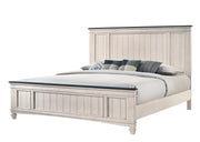 Crown Mark Sawyer King Panel Bed in Two-Toned image
