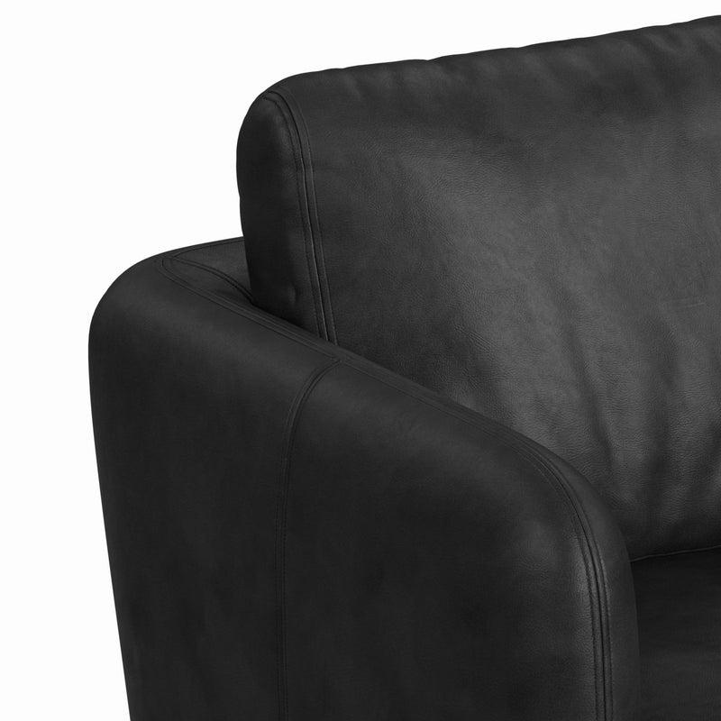 Winger Swivel Chair in Simba Black