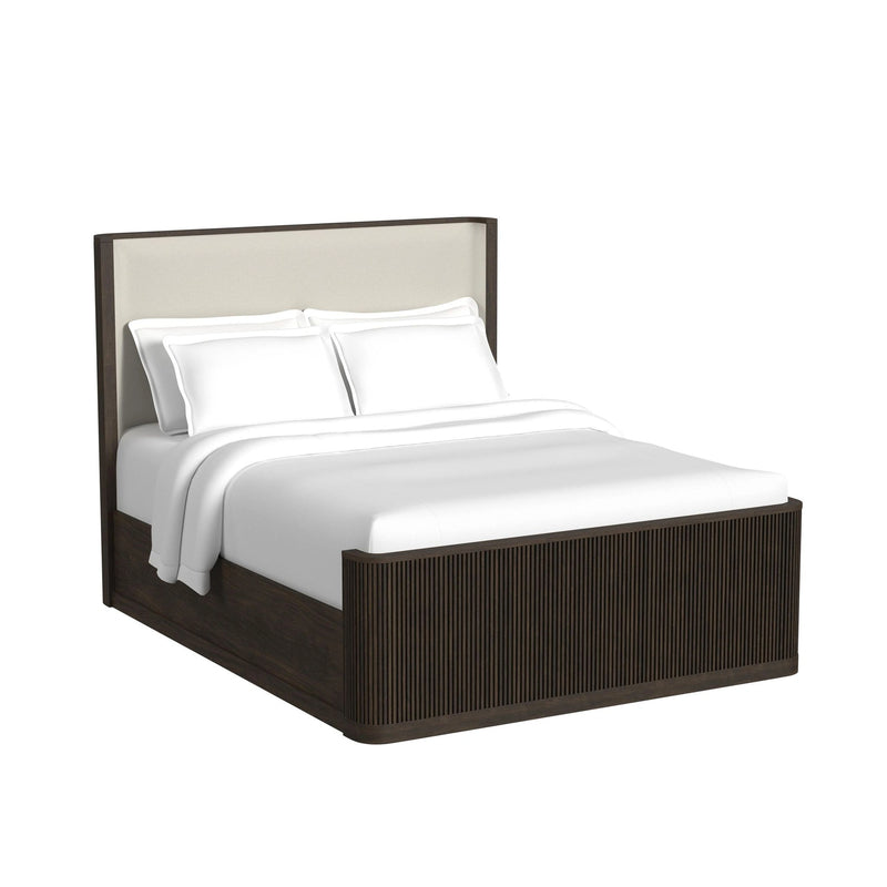 Sylvie UPH Bedroom Set with 2 Nightstands