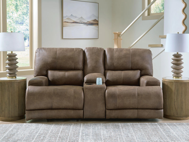Time-Piece Power Reclining Loveseat with Console