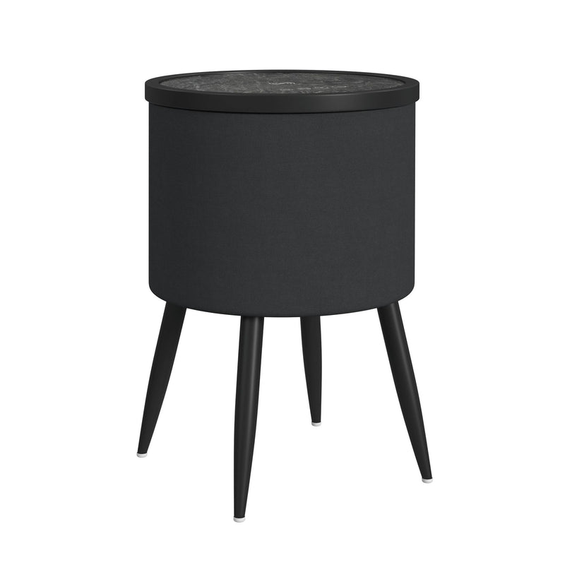 Halo Smart End Table in Black