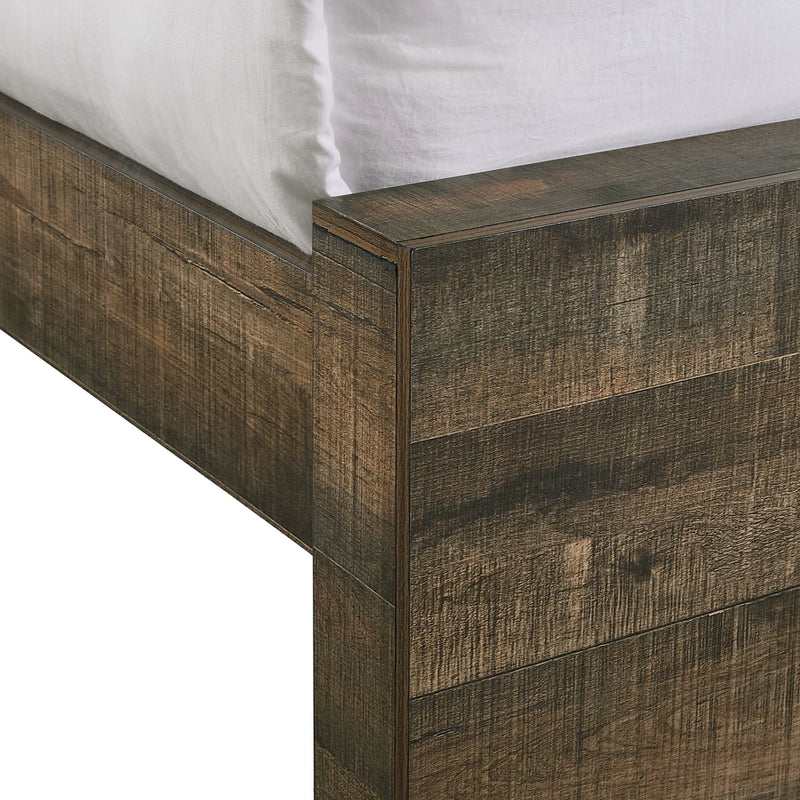 Bailey Bookcase Panel Bedroom Set with 2 Nightstands