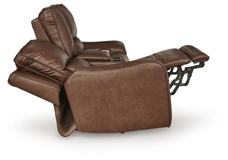 Silverbrooke Power Reclining Loveseat with Console